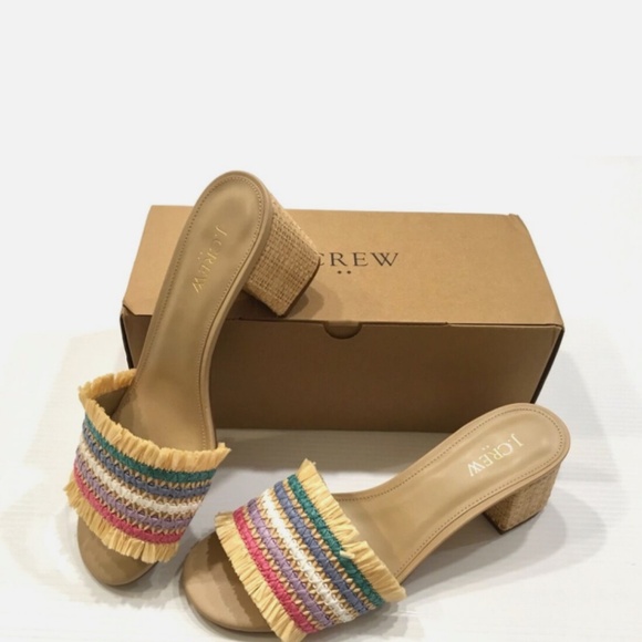 J.Crew Raffia mules US 9 NIB - Picture 3 of 5